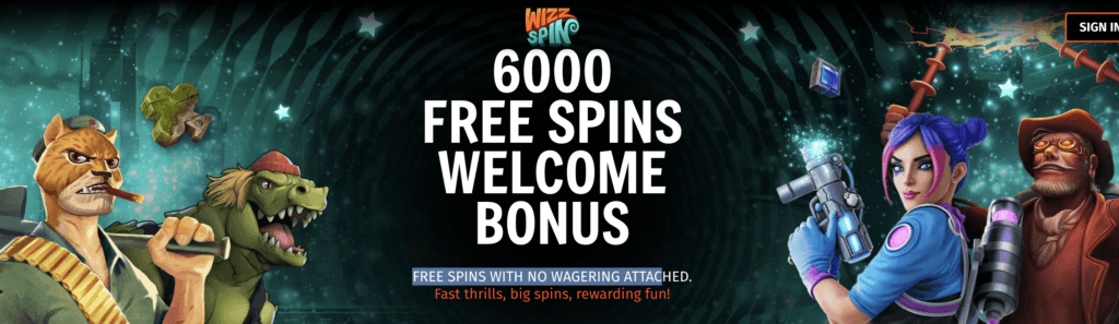 Wizz Spin Casino bonus