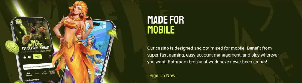 Lucky Jungle mobilspel och app