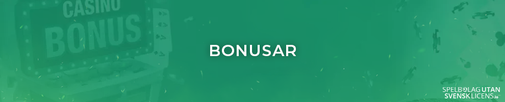 Olika bonusar på utländska spelbolag