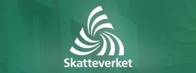 Logotyp för Skatteverket på grön bakgrund, relaterat till skatteregler för betting utan svensk licens.