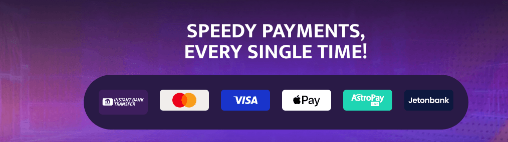 Enjoy seamless Pay’n Play with our exclusive Instant Banking integration, available 24/7.
